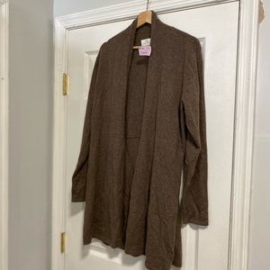 NWT Size Large Joan Vass cashmere cardigan